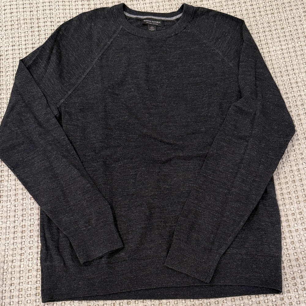 Banana Republic Charcoal Organic Cotton Sweater